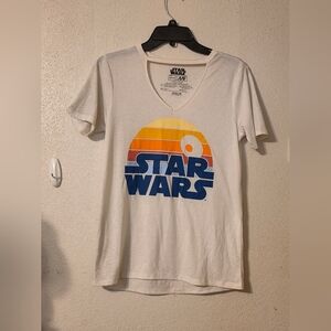 Star Wars Cream Tee with Retro Graphic